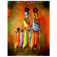 Pintura de diamantes cuadrados/redondos 5D, decoración para el hogar, punto de cruz, iconos de bordado de diamantes africanos para mujeres y hermanas, JS4632 2024 - compra barato