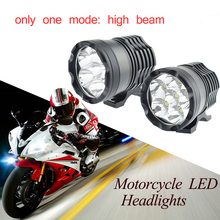 Faro LED para motocicleta Spotlight sólo Luz De Carretera 12V 60W 6000K blanco LED faro delantero de Moto luces de conducción DRL 2024 - compra barato