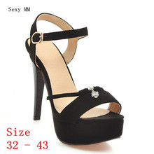 Women High Heel Sandals Shoes Woman High Heels Platform Gladiator Sandals Pumps Small Plus Size 32 33 - 40 41 42 43 2024 - buy cheap