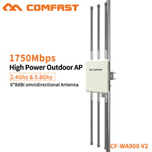 Comfast-estação de acesso sem fio wi-fi, dual band 5ghz, 1750 ghz, 2.4 graus, com ponto de acesso, 5ghz 2024 - compre barato
