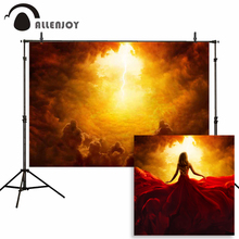 Allenjoy фон для фотостудии яркий свет драматический религиозный ад Темный апокалиптическое небо фон для фотосъемки 2024 - купить недорого