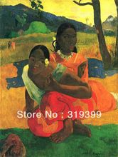 100% handmade Oil Painting Reproduction on Linen canvas,Quand te maries-tu by Paul Gauguin,Free DHL Shipping,Museum quality 2024 - buy cheap