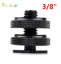 3/8" Tripod Mount Screw with Double Layer  to Flash Hot Shoe Adapter Holder Mount Photo Studio Accessories 2024 - buy cheap
