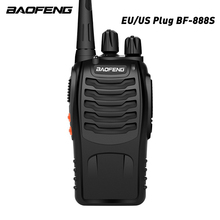 Baofeng-walkie-talkie portátil, 2w, bf888s, uhf, 400-480mhz, 16 canais, rádio cb bidirecional, plugue ue/eua, bateria de 1500mah 2024 - compre barato