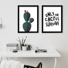 Pintura decorativa de pared con estampado de cactus del desierto, lienzo de decoración, arte moderno 2024 - compra barato