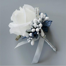 1 pieza de ramo de flores artificiales de rosas de seda para boda, suministros de promoción de flores, accesorios de tela 2024 - compra barato