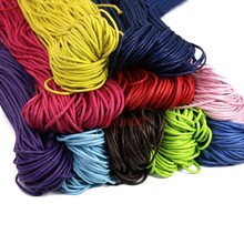 Cuerda de algodón encerado para hacer pulseras, collares y joyas, accesorios decorativos para manualidades, 1,5mm 2024 - compra barato