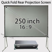Large Tripod Stand Rear Projection Screen 250" Diagonal 16x9 Ratio With Strong Aluminum Frame For Outdoor Concert 2024 - buy cheap