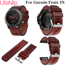 Luxury leather leather wrist Watch Strap quick Link Bracelet Belt 26MM For Garmin Fenix 3/Fenix 5XGPS Smart Watch band wristband 2024 - buy cheap