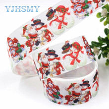 YJHSMY G-181013-1358,10yards 25mm Cartoon snowman Ribbons Thermal transfer Printed grosgrain,DIY Handmade wrapping materials 2024 - buy cheap