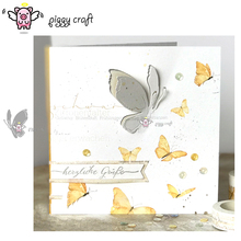 Piggy artesanato corte de metal morre molde 3d borboleta decoração scrapbook papel ofício álbum cartão perfurador faca cortador arte morrer 2024 - compre barato