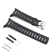 Watch accessories pin buckle rubber strap men suitable for SUUNTO T1 T1C T3 T3C T3D T4C T4D series silicone strap waterproof 2024 - buy cheap