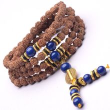 JoursNeige Tibetan KingKong Bodhi Beads 108 Rosary 8mm Round Bracelet Rudraksha Bodhi Buddha Prayer Japa mala 2024 - buy cheap