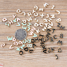 26pcs 12mm Double Side Enamel Letters Charms Alphabet Initial Bracelet Charm Pedant for Jewelry Making A-Z 2024 - buy cheap