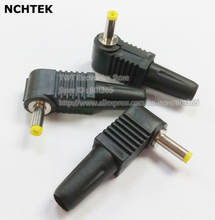 NCHTEK DC Power Male Plug Right Angle Connector 4.0x 1.7mm Adapter, Plastic Handle,Black Head, Solder, DIY, 100pcs,Free shipping 2024 - buy cheap