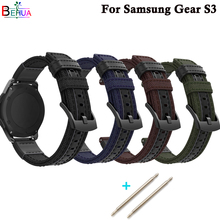 Pulseira esportiva de lona para samsung gear s3, correia de 46mm para relógio inteligente, acessórios e pulseiras para relógios ao ar livre 2024 - compre barato