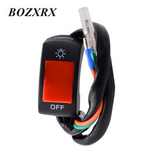 Bozxrx-interruptor de motocicleta, 7/8 polegadas, 22mm, off, guidão, interruptores de montagem ajustável, 12v, 10a, para farol, acessórios de reinstalação 2024 - compre barato