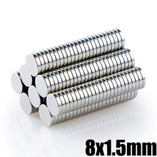 100Pcs Neodymium Magnet 8x1.5mm Disc N35 Permanent NdFeB Small Round Super Strong Powerful Magnetic Magnets For Craft 2024 - buy cheap
