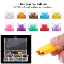 100Pcs 3A 4A 5A 7.5A 10A 15A 20A 25A 30A 35A Assortment Micro Mini Blade Fuse Set Kit For Car Boat Truck SUV Motorcycle Fuse 2024 - buy cheap