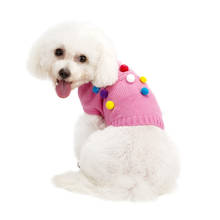 Cute High Quality Winter Dog Sweater Pet Clothes Color Ball Pocket Design Warm Soft Coat for Puppy Dogs Cats 2024 - buy cheap