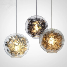 Artecnica emaranhado globo conduziu a luz pingente lustre de vidro tanque de peixes flor aço luminária interior hanglamp lampara luminárias 2024 - compre barato