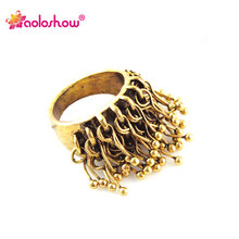 Vintage Gold Color Metal Charms Cocktail Ring for Women Spring Charms Rings Unique Style Ring Party Jewelry Collier Femme RN-424 2024 - buy cheap