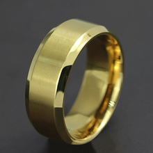 8mm    Titanium Steel Polished Wedding Ring Jewelry For Women Men 5CJX 2024 - buy cheap