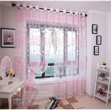 Fashion Floral Tulle Voile Door Window Curtain Drape Panel Sheer Scarf Assorted Free shipping Dropshipping 2024 - buy cheap