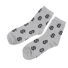 Calcetines de algodón con diseño de dólares para hombre, medias informales con signos de dólares, diseño de dinero, gran oferta, 2018 2024 - compra barato