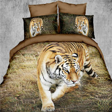 Home Textiles 3D Bedclothes "Powerful Tiger" 4PCS Bedding Sets  King Or Queen 2024 - buy cheap