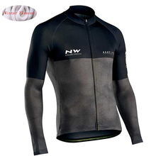 NW 2019 Pro team Men Cycling Jackets Winter Thermal Fleece Jersey Bicycle Cycling Warm MTB Bike Clothing Jacket Multiple choices 2024 - buy cheap