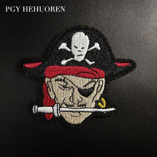 PGY Fashion Pirates Embroidered Patches for Punk Style Clothes Applique Iron on Clothes Washable Stickers Patches Decorations 2024 - buy cheap