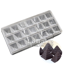 21 cavities 3cm height pyramid shape chocolate mould PC Polycarbonate sugarcraft forma mold for home kitchen DIY baking supplies 2024 - buy cheap