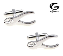 iGame Vice Cuff Links Silver Color Novelty Plier Design Free Shipping 2023 - buy cheap