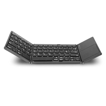 Ingelon-teclado portátil plegable con Bluetooth, Mini teclado de Windows, BT, inalámbrico, panel táctil plegable, para IOS 2024 - compra barato