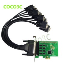 8 Ports Serial PCI Express controller card PCI-e to multi RS232 DB9 Ports converter Industrial I/O card 2024 - buy cheap