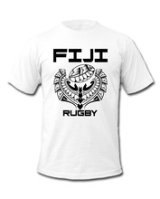 Fiyi Rugbys Sevens Championship Bola de tatuaje hombres 2019 marca Casual Harajuku manga corta hombres Top crea tu propia camisa 2024 - compra barato