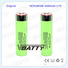 Genuine Li-ion NCR18650B 3.7V 3400mah with button top unprotected 18650 for Panasonic NCR18650B flashlight battery(1pc) 2024 - buy cheap