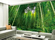 Fundo de tv decorativo 3d, mural de parede de bambu com fotografia, natureza, decoração para casa 2024 - compre barato