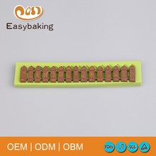 DIY fondant cake cutely the fence silicone mold  chocolate mold decoration tools 2024 - buy cheap