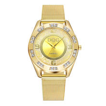 Women Watches Top Brand Luxury Fashion Gold Clock Crystal Stainless Steel Analog Quartz Dress Wrist Watch Bracelet Reloj Mujer 2024 - buy cheap