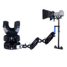 1-7 кг Магия углеродного Волокно Стабилизатор Steadycam Steadicam с двойной оружия для DSLR видео видеокамера Камера 2024 - купить недорого