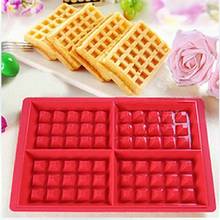 1PCS silicone nestle waffle mold High temperature resistant muffin mould breakfast waffle baking mould D073 2024 - buy cheap