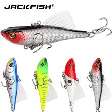 JACKFISH VIB Fishing Lure  Artificial Bait 6.8cm/13g Hard Fishing Bait Squid bait With Fins Crankbait Fishing Tackle Pesca 2024 - buy cheap