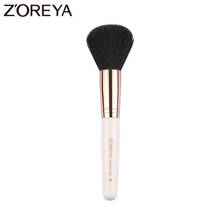 Zoreya/Новинка, 1 шт., распродажа, белая ручка, Кисть для макияжа, Черная синтетическая Кисть для макияжа, инструмент 2024 - купить недорого