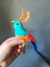 13cm colourful feathers bird model foam& feathers artificial bird,garden decoration toy w0607 2024 - buy cheap
