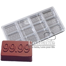 Cubo rectangular de diseño de 12 cavidades, molde de Chocolate de policarbonato de alta calidad para hornear, herramientas de bricolaje, 99,99 2024 - compra barato
