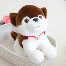 lovely squatting husky  plush toy ,bell dog ,Christmas gift d543 2024 - buy cheap