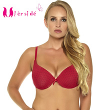 Mierside-Bralette Sexy con relleno para mujer, sujetador de realce, ropa interior, lencería de punto, 3/4Cup, 10063 2024 - compra barato