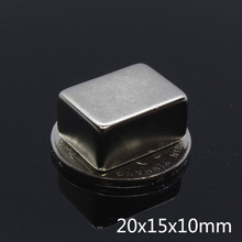 10pcs 20 x 15 x 10 mm Super Strong Neodymium Magnets Rare Earth Powerful magnetic Magnet 20*15*10mm N35 NdFeB permanent magnet 2024 - buy cheap